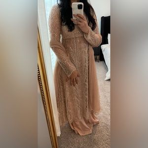 Brand New Heavy Formal Blush Pink Anarkali.